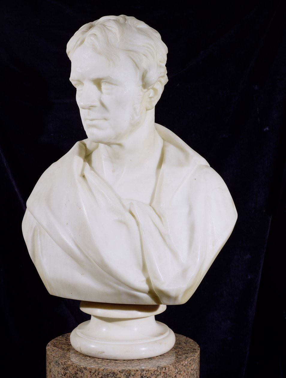 Busteportræt af Michael Faraday (1791-1867) af Matthew Noble