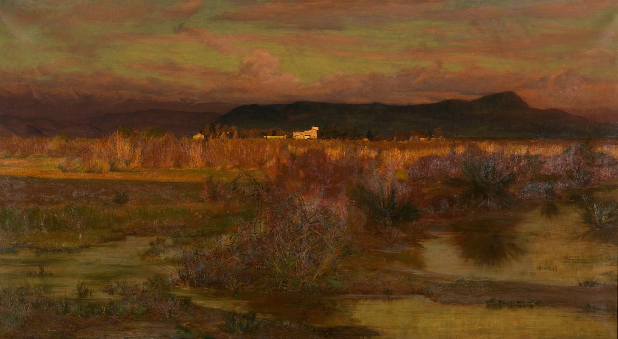 Efterglød i Italien - Aften, 1909 af Matthew Ridley Corbet