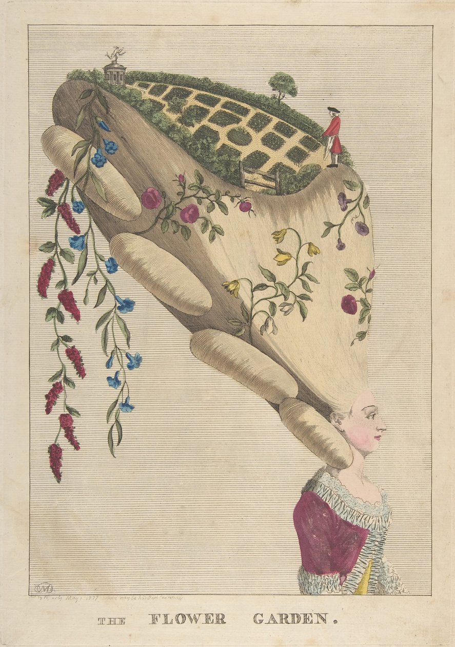 Blomsterhaven, 1. maj 1777. af Matthew Darly