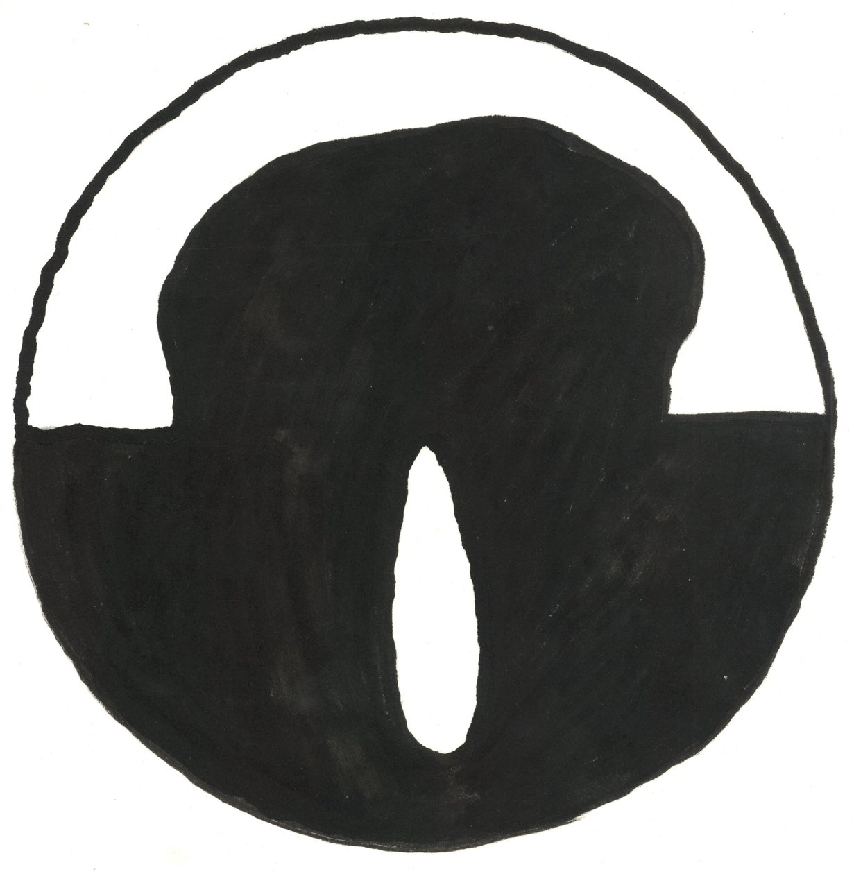 Du Serie Glyphes 7, 2017 (tusch) af Matthew Hilton