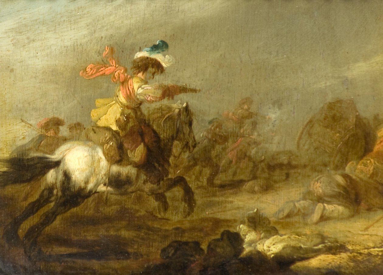 Hvid Hest og Figurer af Matthias (follower of) Scheits