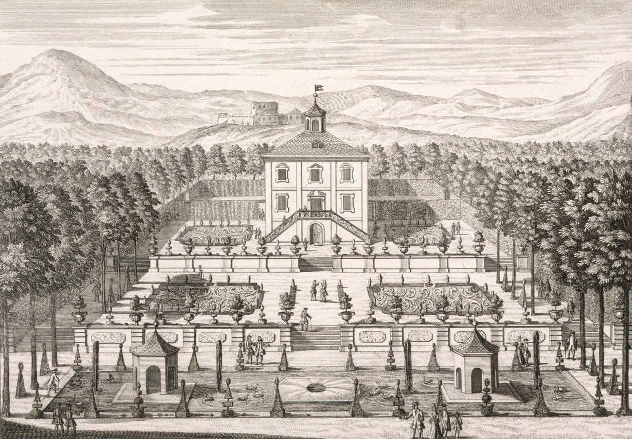 Hus og have, 1715 af Matthias Diesel