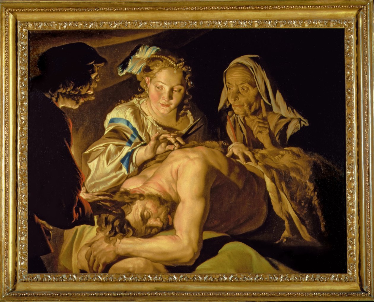 Samson og Delila af Matthias Stomer