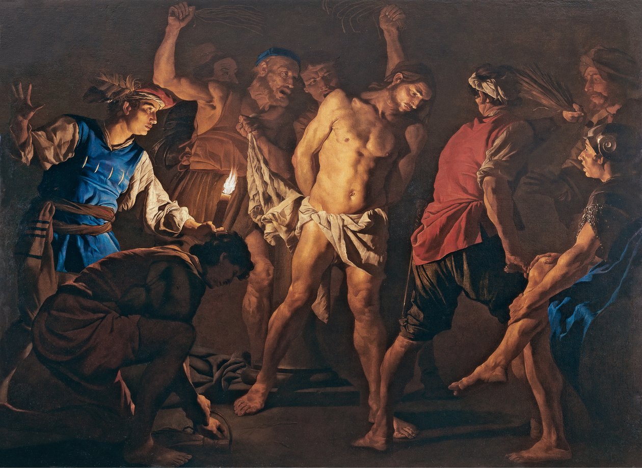 Kristi flagelation, ca. 1640. af Matthias Stomer