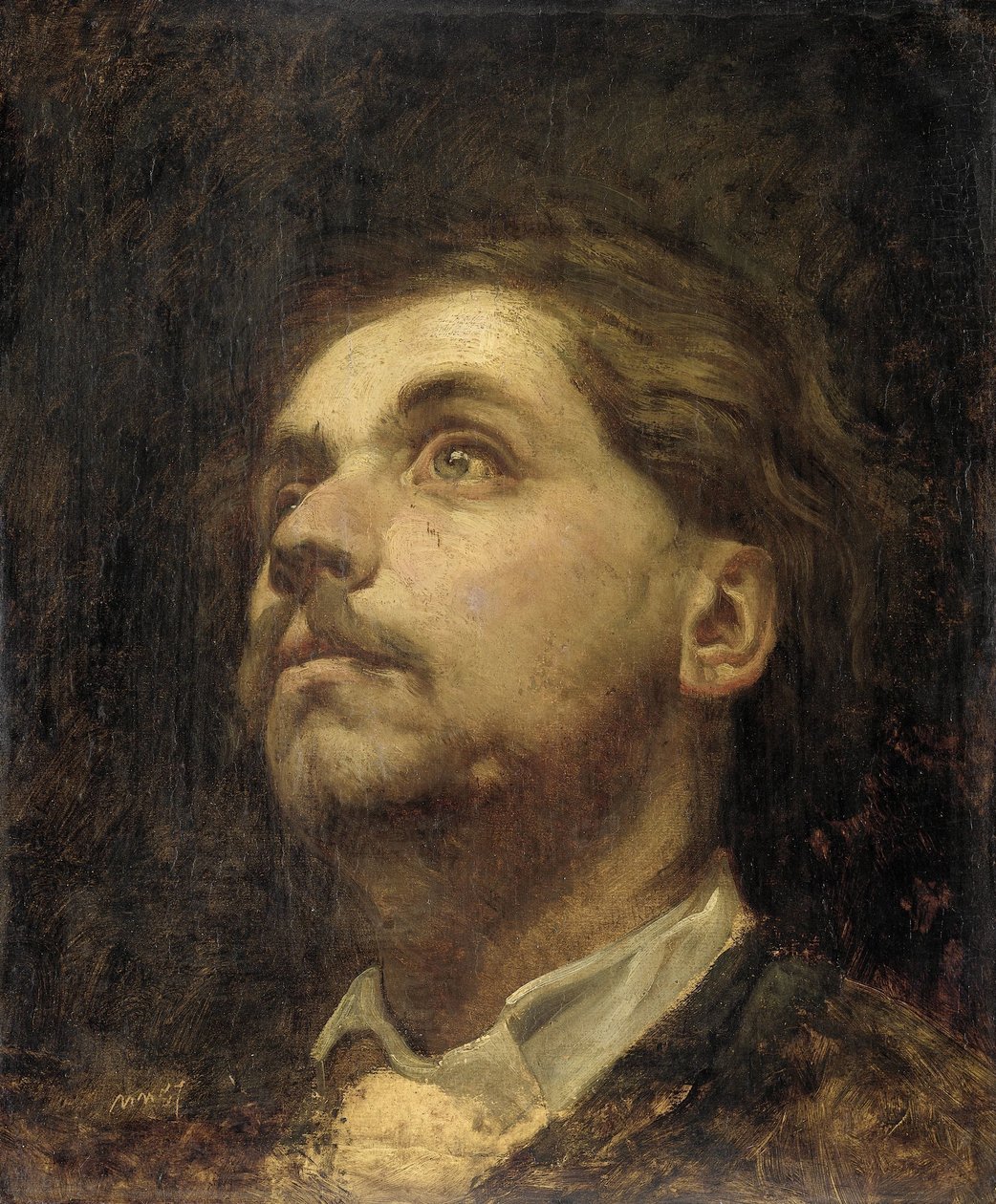 Portræt af Jacob Maris af Matthijs Maris