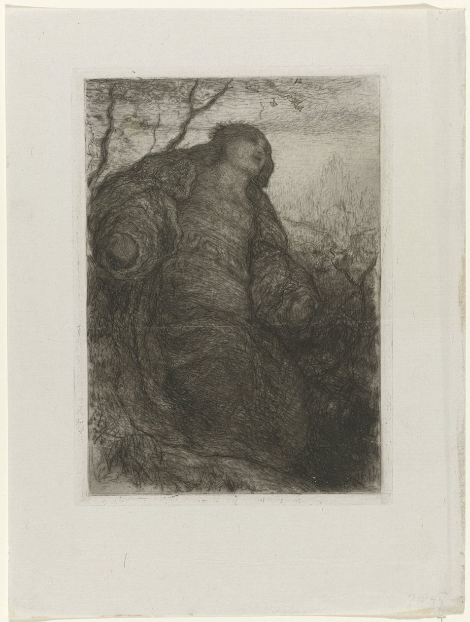 Kvinde under et træ Lady of Shalott af Matthijs Maris