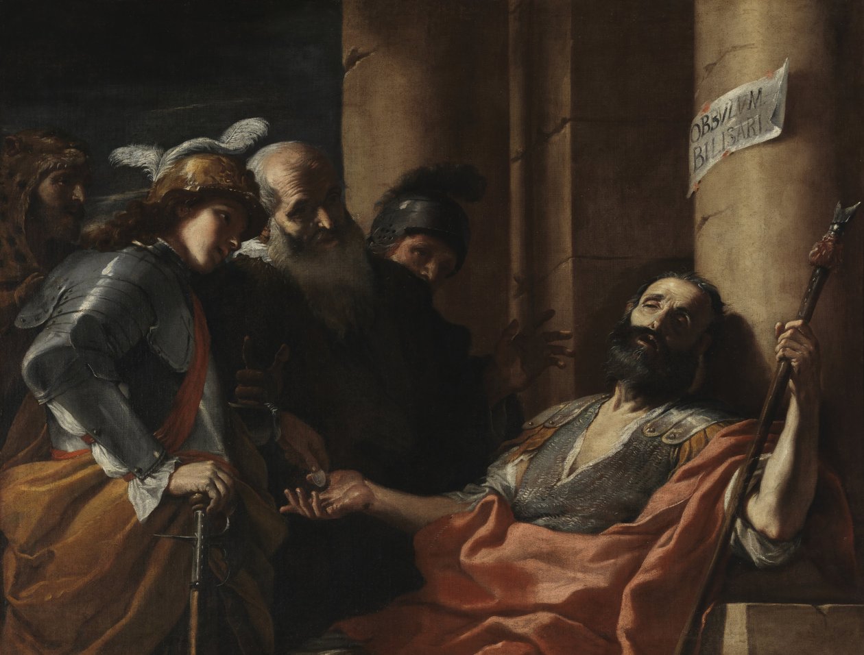 Belisarius modtager almisse af Mattia Preti