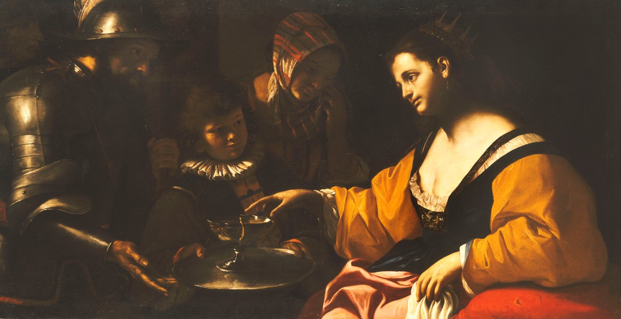Sophonisba modtager Giftkoppen, ca. 1640 af Mattia Preti