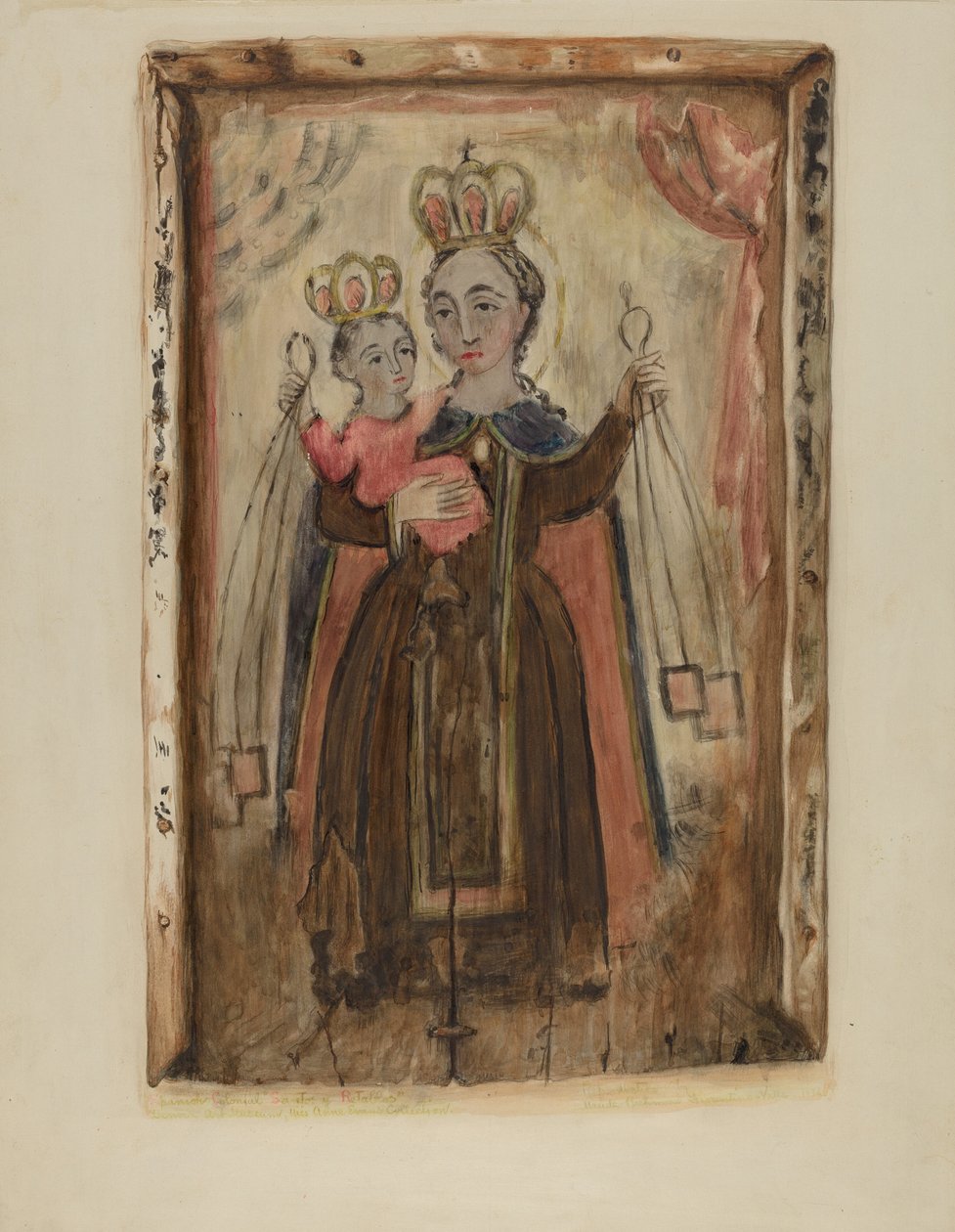 Retablo (Vor Frue af Carmel) af Maude Valle