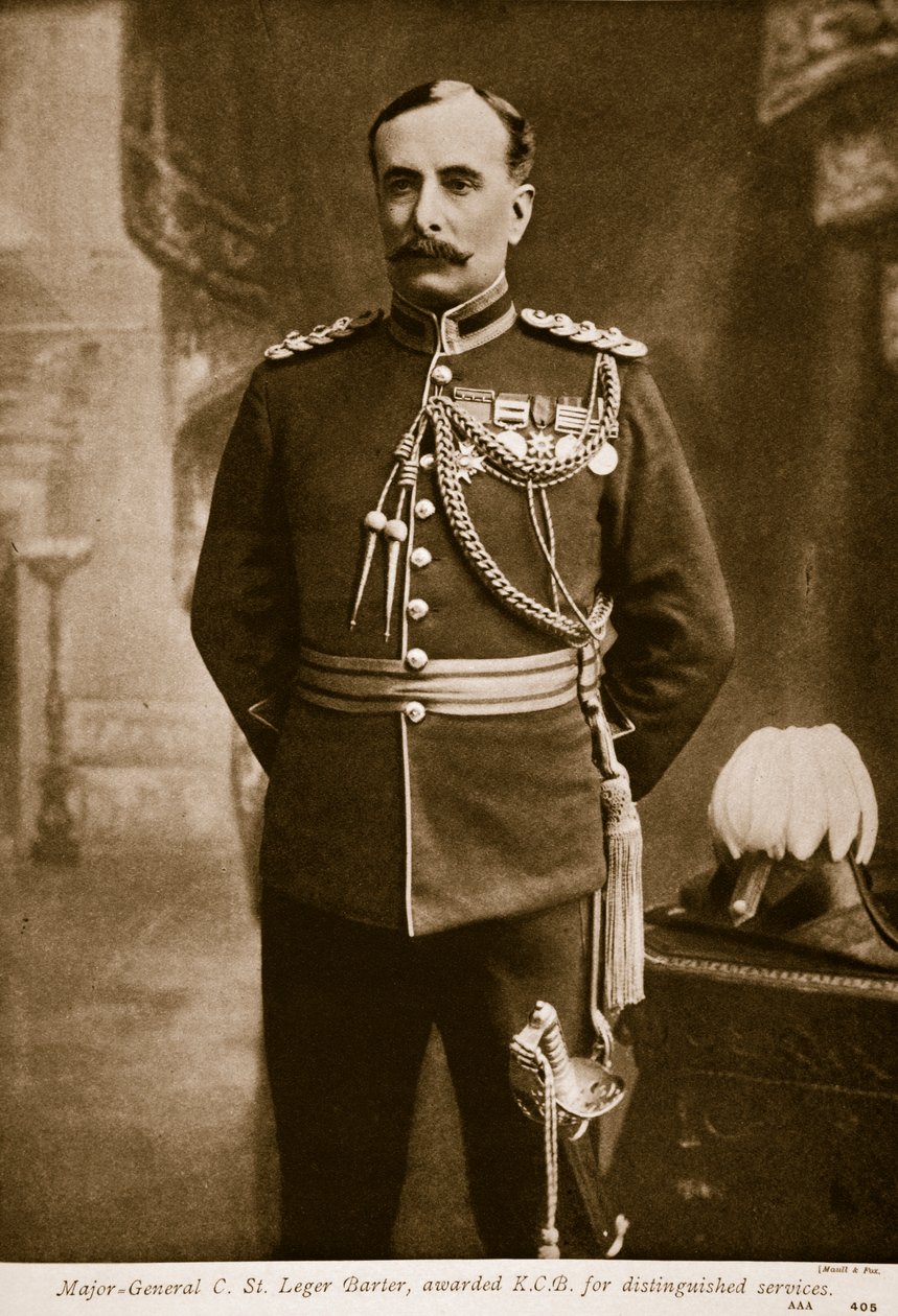 Generalmajor C. St. Leger Byttehandel, tildelt K.C.B. for fornemme tjenester, 1914-19 af Maull and Fox