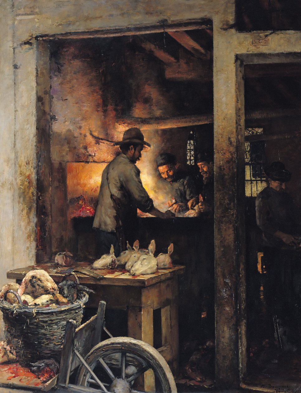 The Tripe Butchers of the Calle de la Madone, Venedig, 1900 af Maurice Bompard