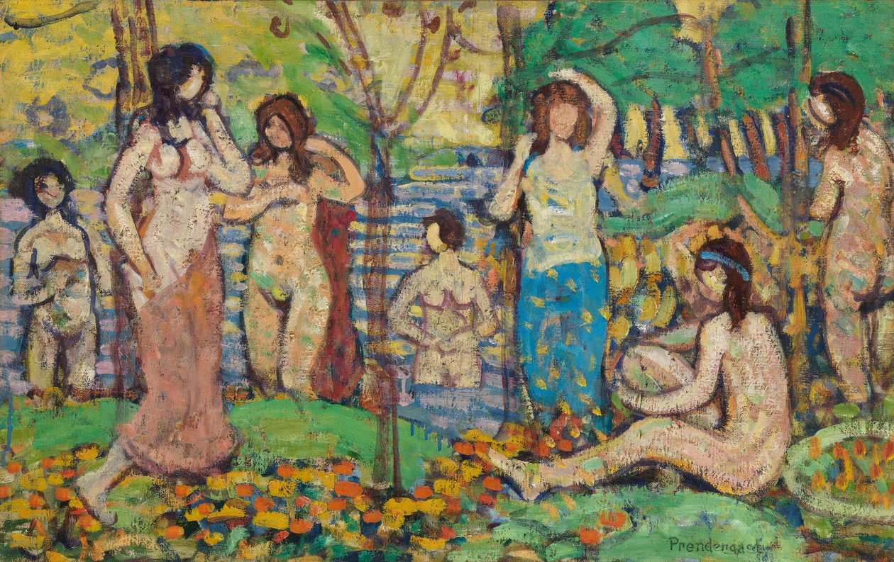 Strand nr. 3, ca. 1913 af Maurice Brazil Prendergast