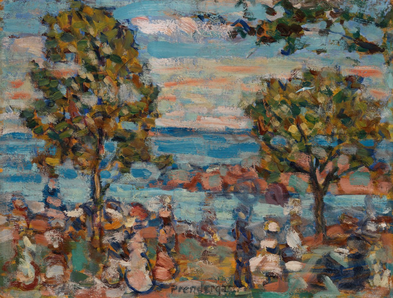 Strandscene af Maurice Brazil Prendergast