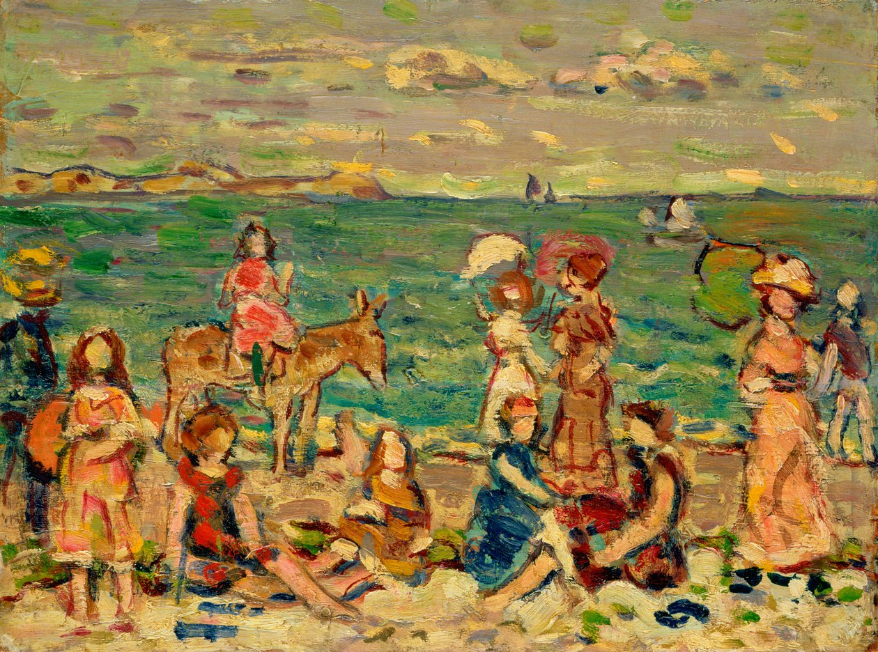 Strandscene, ca. 1912-13 af Maurice Brazil Prendergast