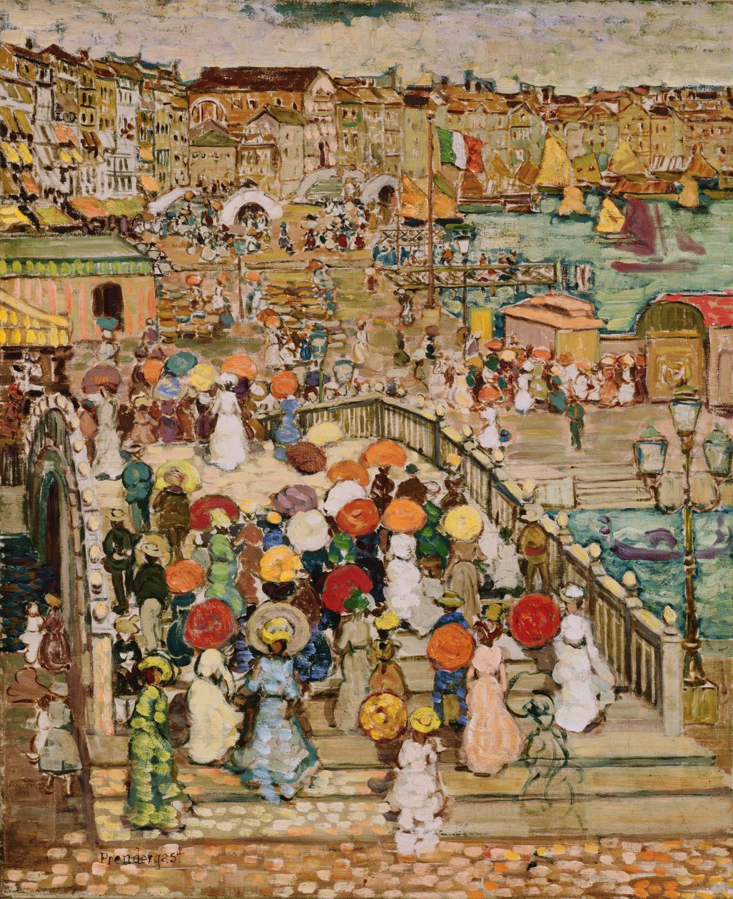Bro af halm af Maurice Brazil Prendergast