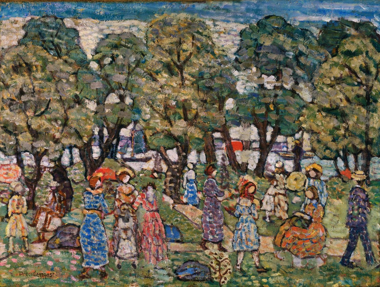 Under træerne af Maurice Brazil Prendergast