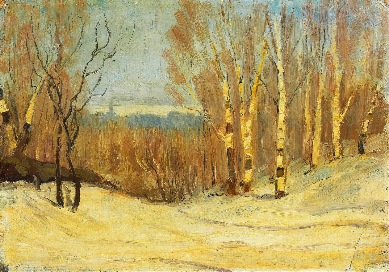Vinter nær Montreal af Maurice Galbraith Cullen