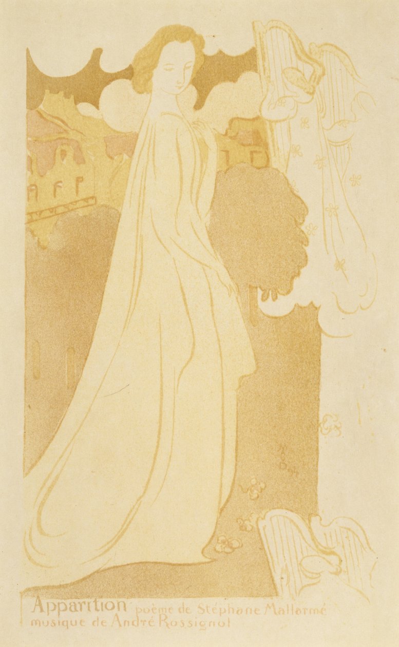 Apparition, 1894 (litografi i farver) af Maurice Denis