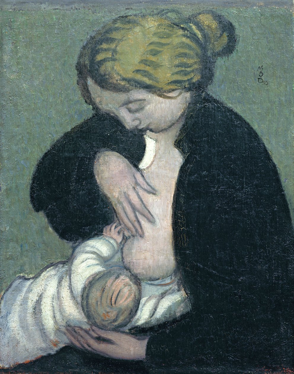 Mor i sort skjorte, 1895 af Maurice Denis