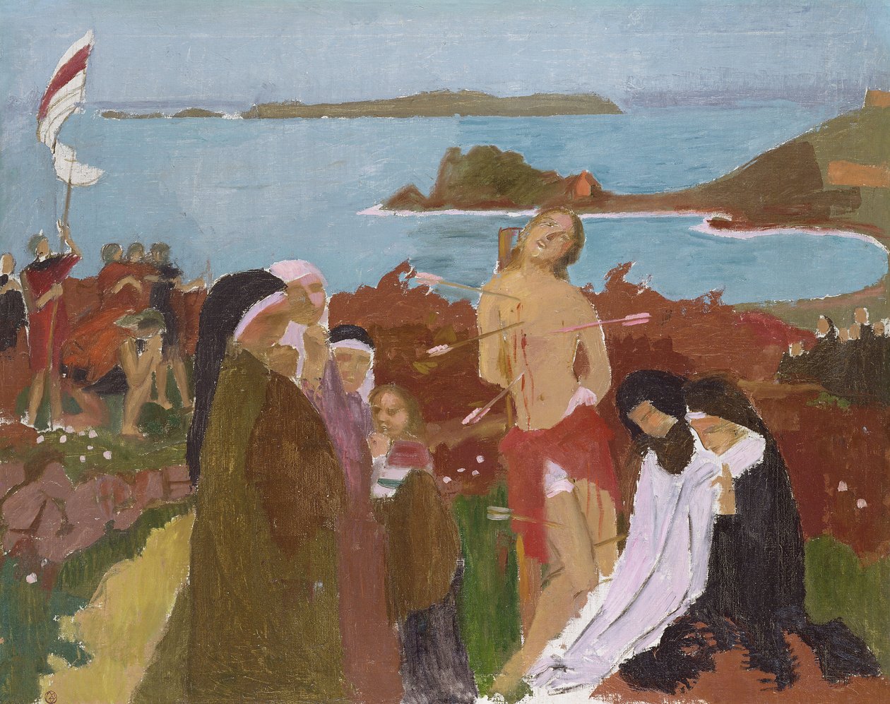 Sankt Sebastian ved havet, 1912 af Maurice Denis