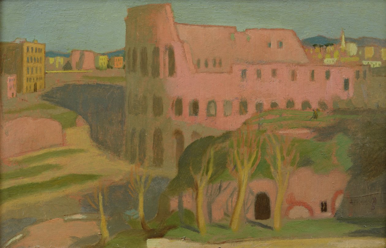 Colosseum, ca. 1898 (olie på kort) af Maurice Denis