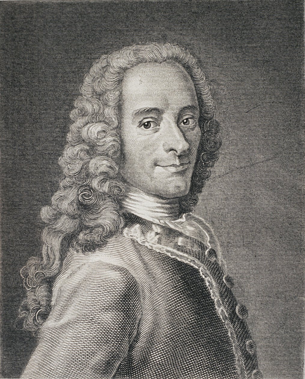 Francois Marie Arouet de Voltaire (1694-1778) af Maurice Quentin de La Tour
