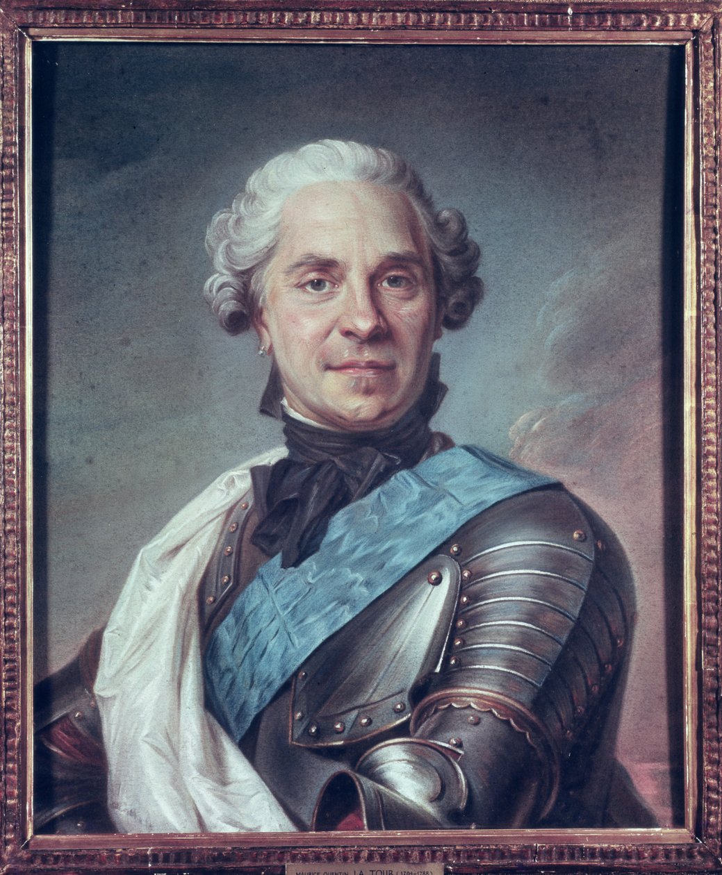 Marskal Maurice de Saxe (1696-1750) (pastel på papir) af Maurice Quentin de La Tour