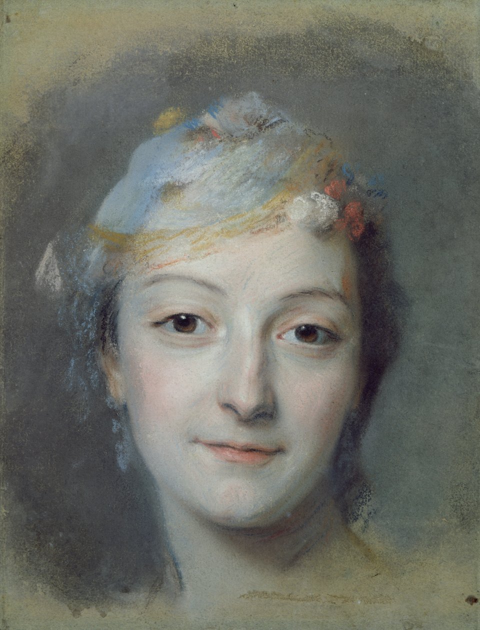 Portræt af Marie Fel (1713-78) 1757 (pastel på papir) af Maurice Quentin de La Tour