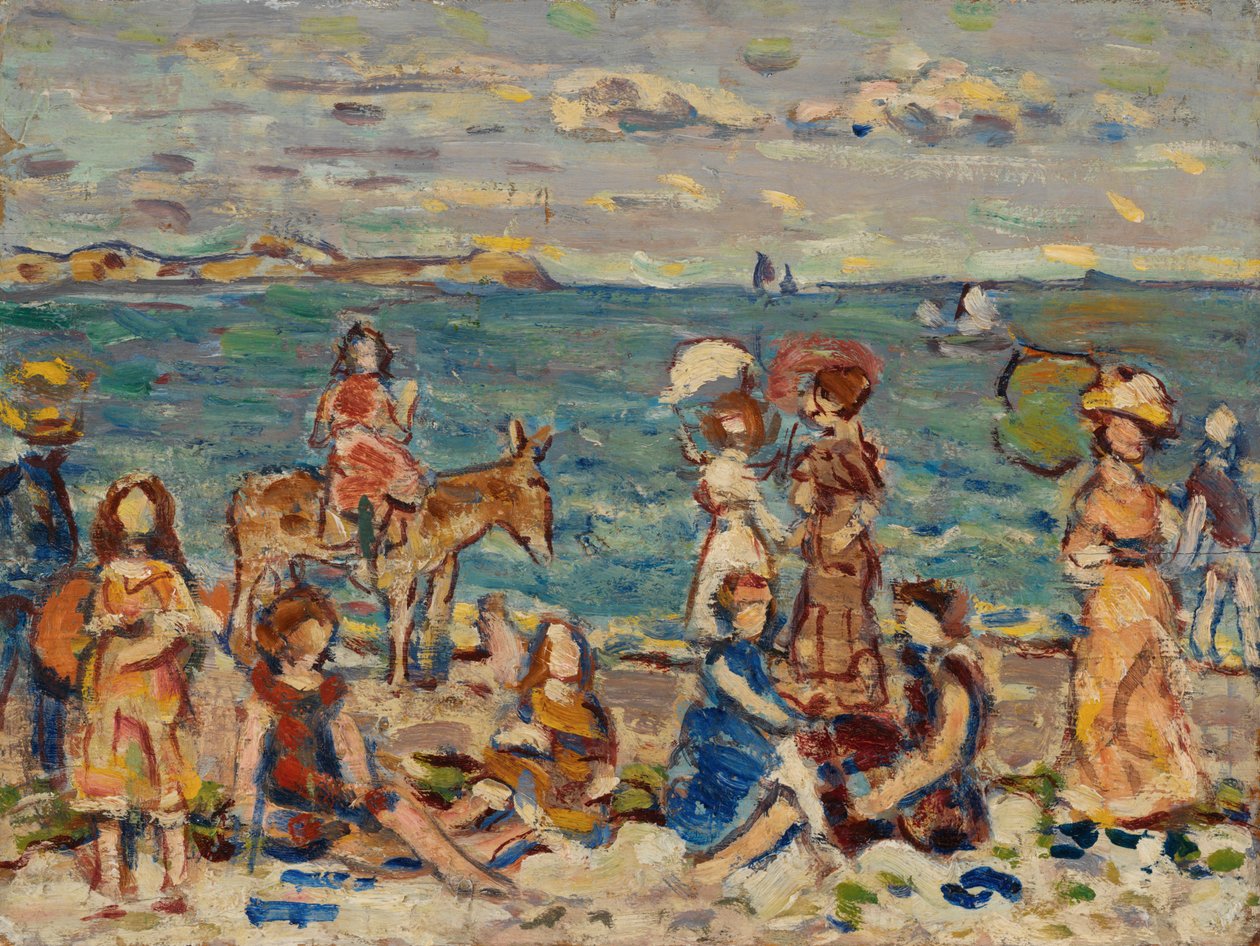 På stranden af Maurice Brazil Prendergast