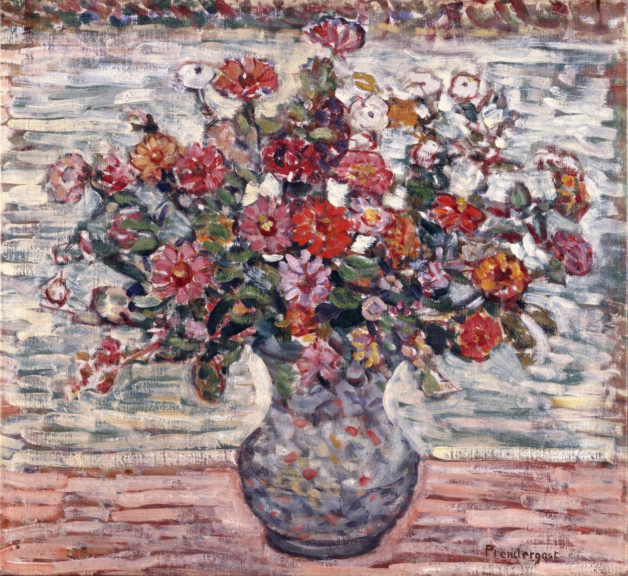 Blomster i en vase, ca. 1910-13 af Maurice Brazil Prendergast