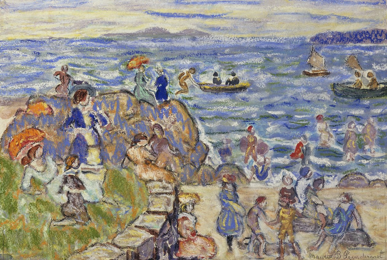 Massachusetts Beach Scene, af Maurice Brazil Prendergast