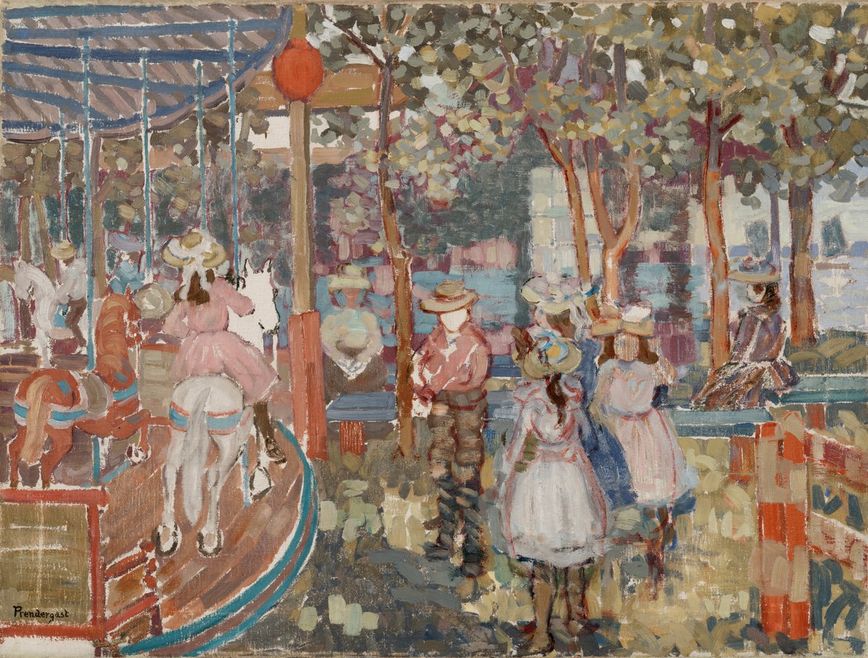 Merry-Go-Round af Maurice Brazil Prendergast