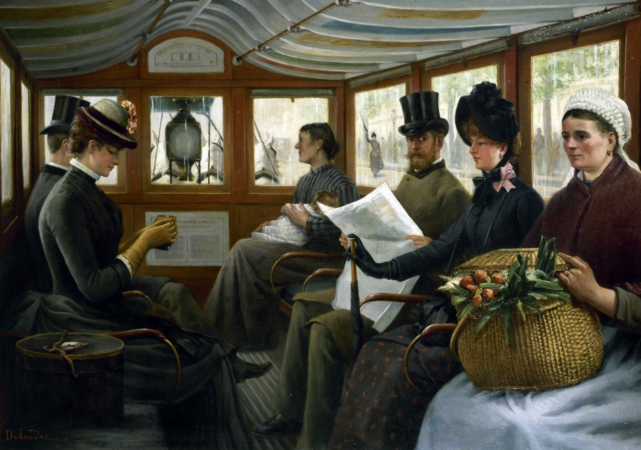 I en omnibus, 1885. af Maurice Delondre