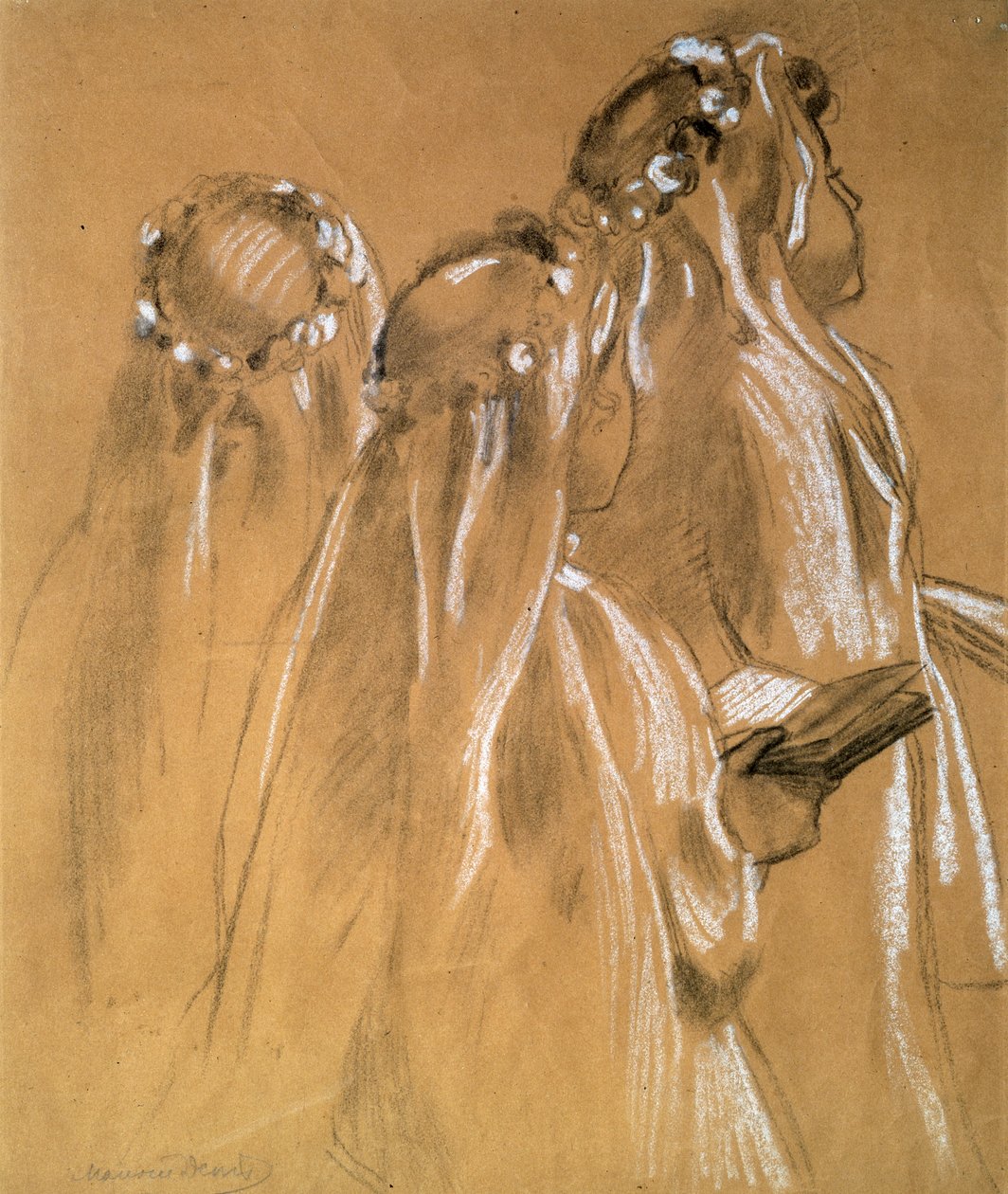 Piger med guirlanderne, 1905-1906. af Maurice Denis