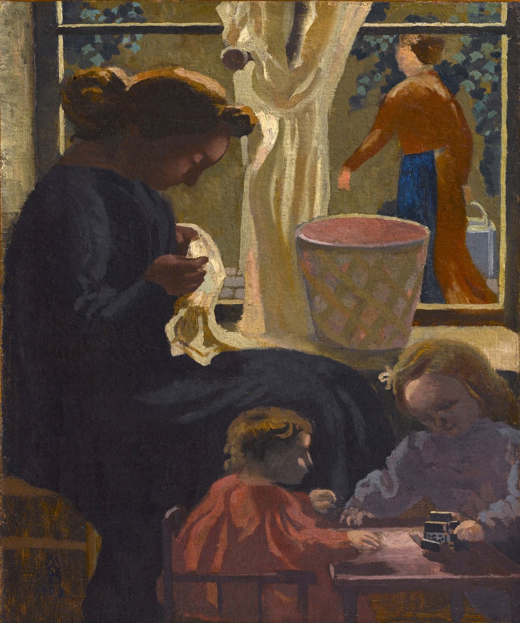 Intimitet eller Ravaudeuse ved vinduet, 1903. af Maurice Denis