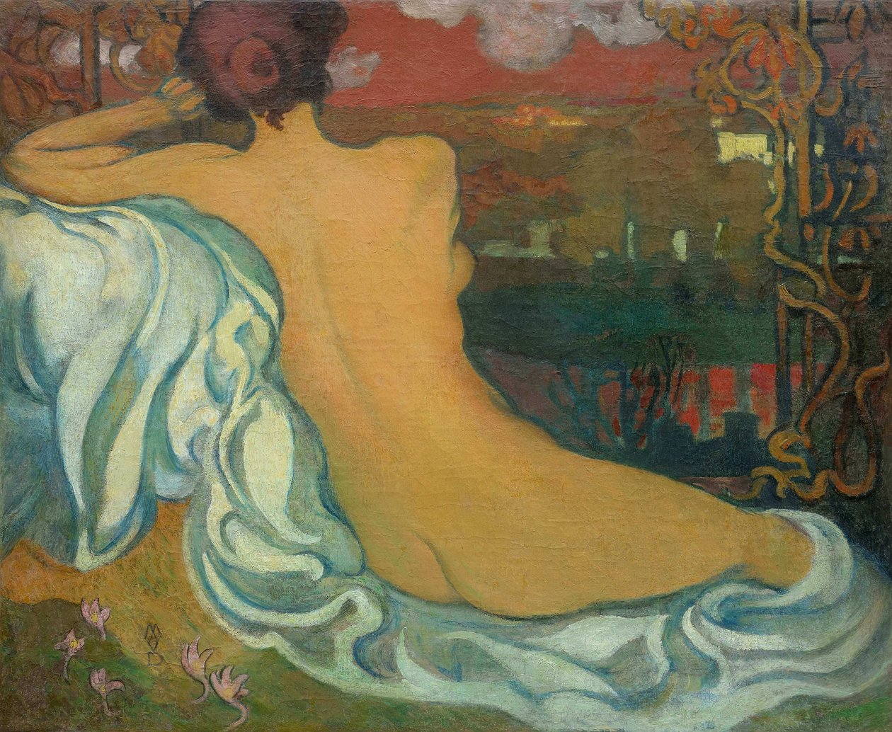 Nøgen i skumringen, ca 1892. af Maurice Denis
