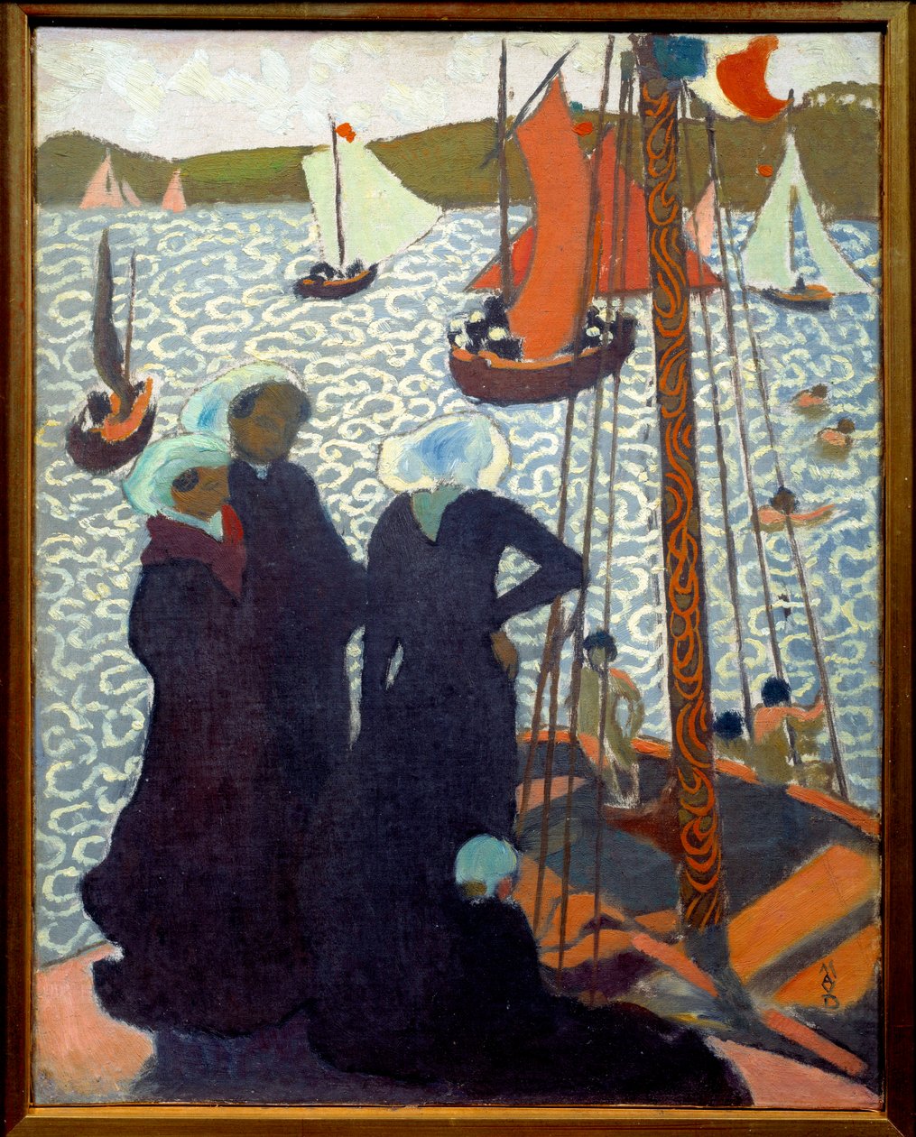 Regates en Perros i Bretagne af Maurice Denis
