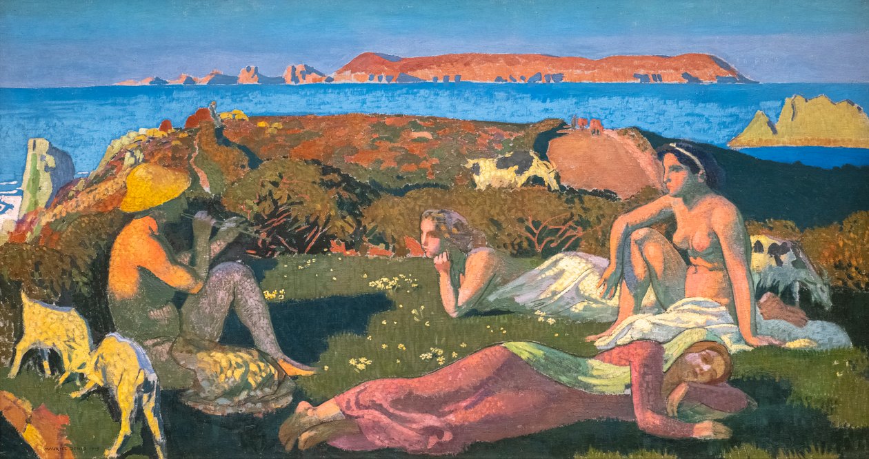 Den Grønne Strand. Perros-Guirec af Maurice Denis