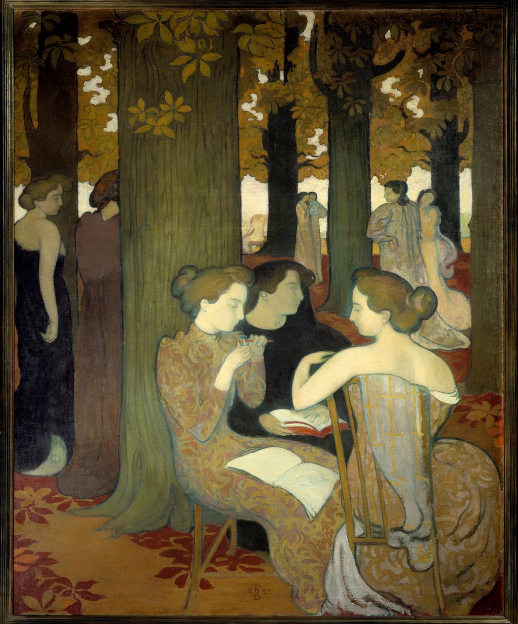 Muserne eller i Parken af Maurice Denis