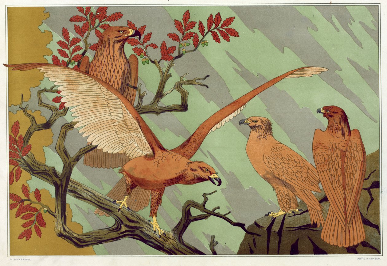 Eagles, pub. 1897. af Maurice Pillard Verneuil