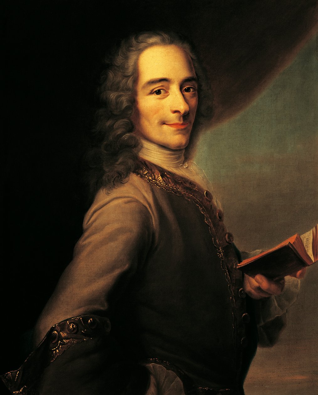 Portræt af Voltaire af Maurice Quentin de La Tour