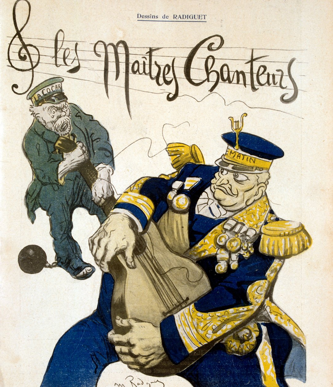 Karikatur i Smørpladen af Maurice Radiguet