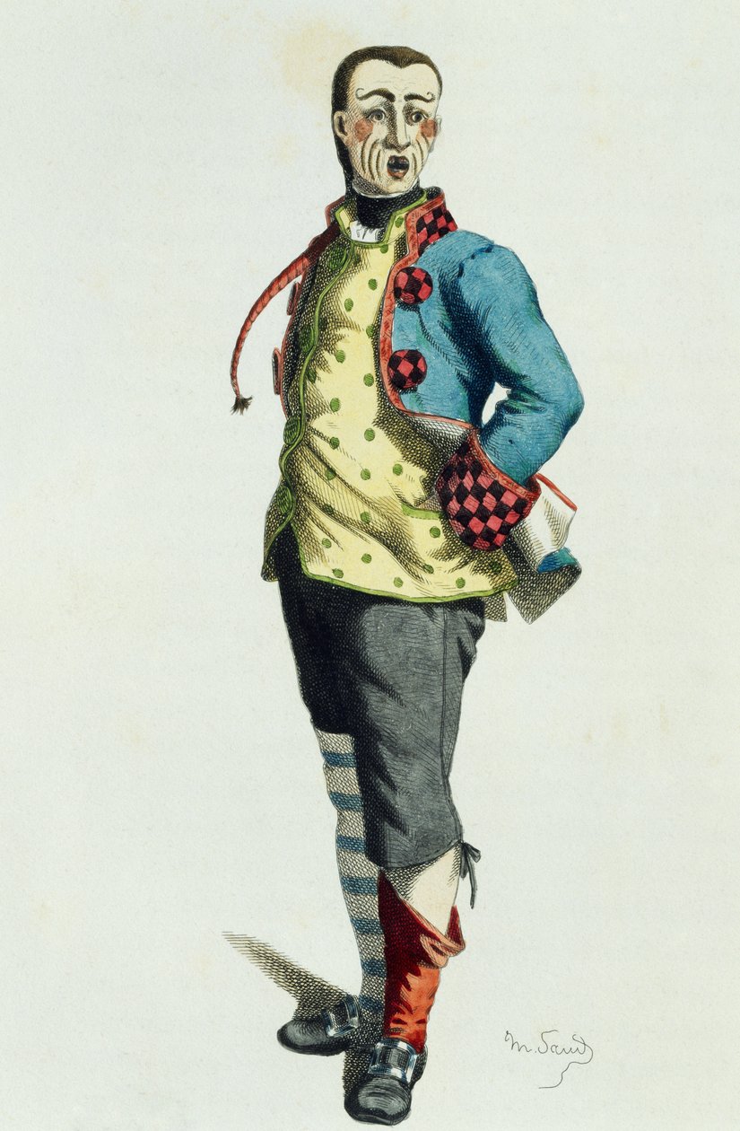 Stenterello i 1858, af Maurice Sand (1823-1889) af Maurice Sand