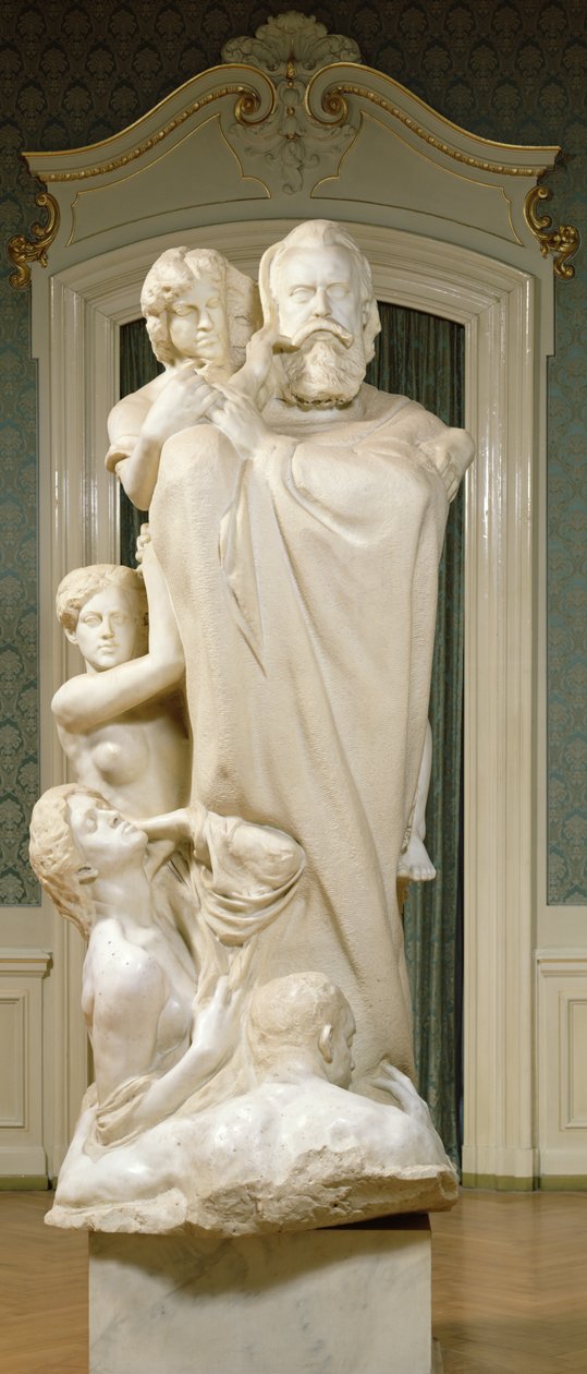 Dedikation til Brahms, 1909 (marmor) (se også 155043-49) af Max Klinger