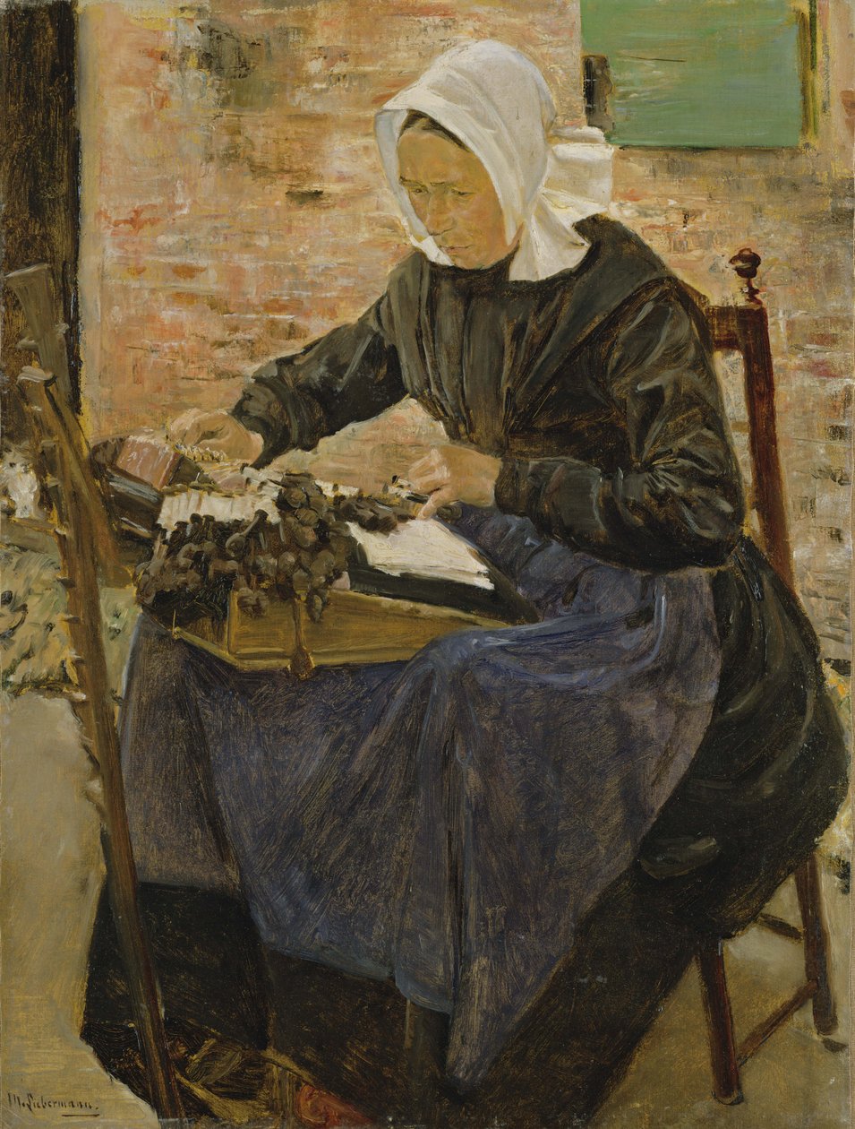 En hollandsk blondemager, 1881 af Max Liebermann