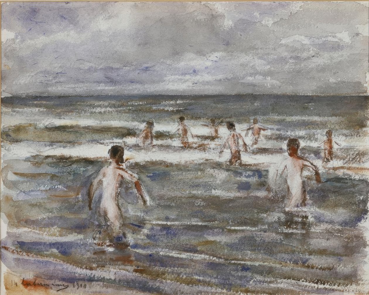 Badende Knaben af Max Liebermann