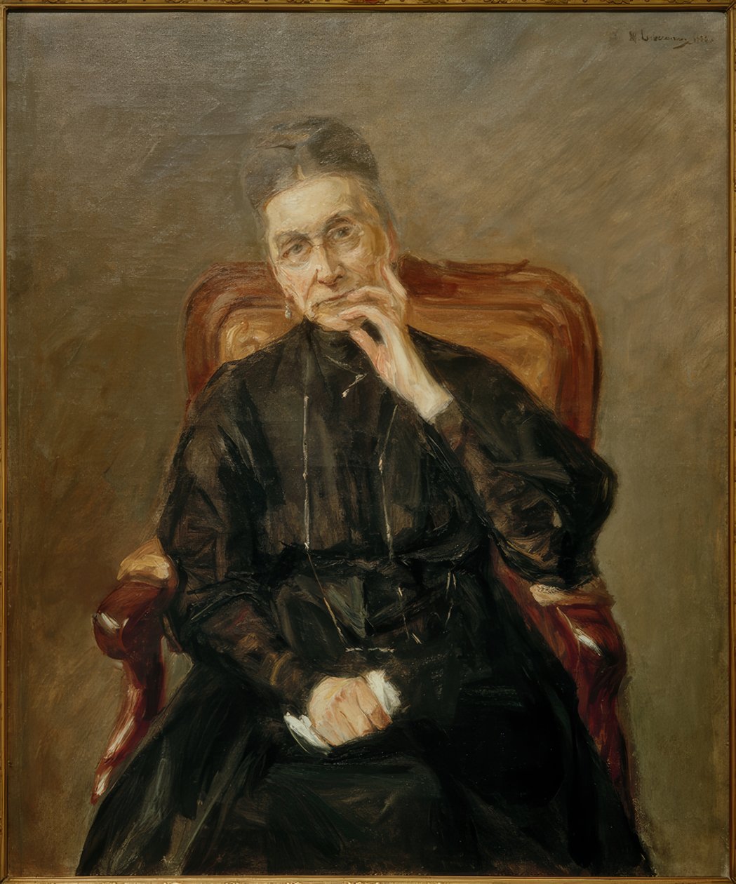 Portræt af Frau Kommerzienrat Bertha Biermann af Max Liebermann