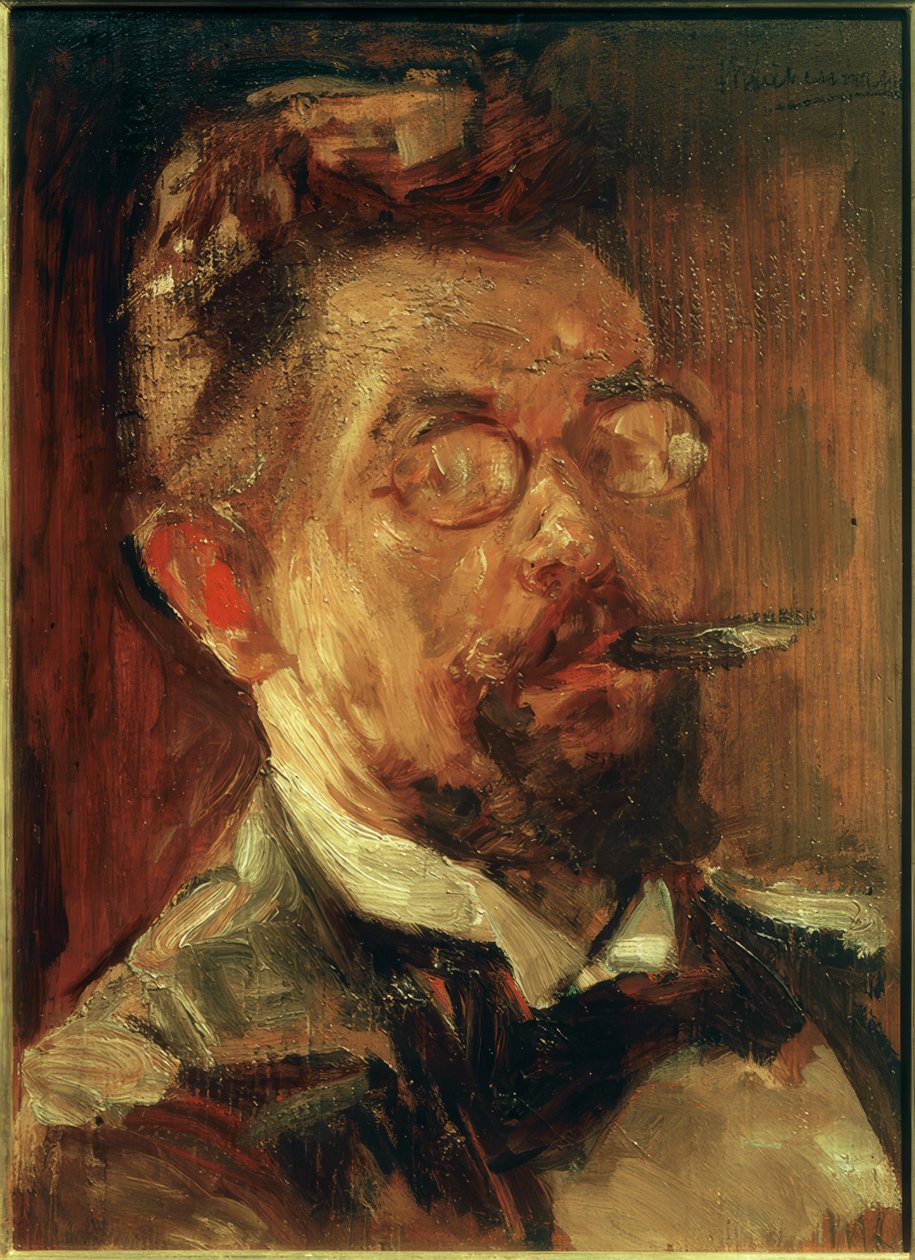 Portræt af Max Slevogt af Max Liebermann