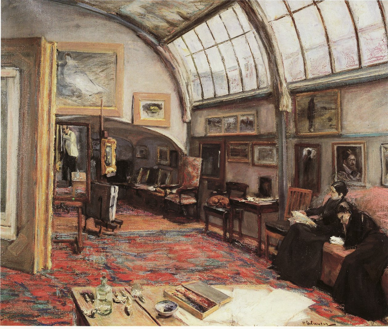 Kunstnerens atelier af Max Liebermann
