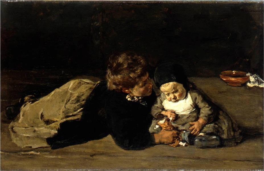 brødre og søstre af Max Liebermann